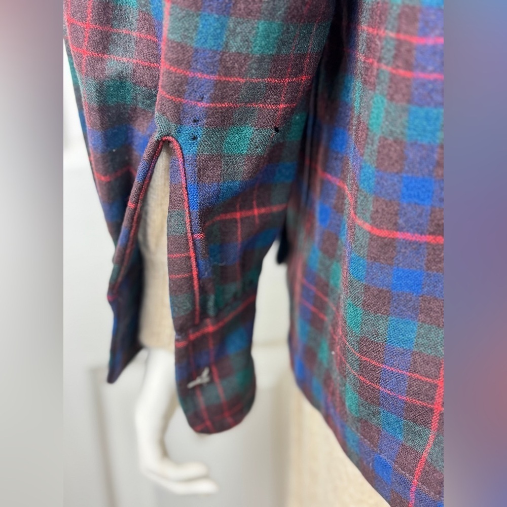 PENDLETON 1940's VINTAGE 50's Classic ORIGINAL 49er Jacket Tartan Plaid Wool M/L - Picture 11 of 16